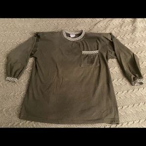 Black with White Trim Shirt